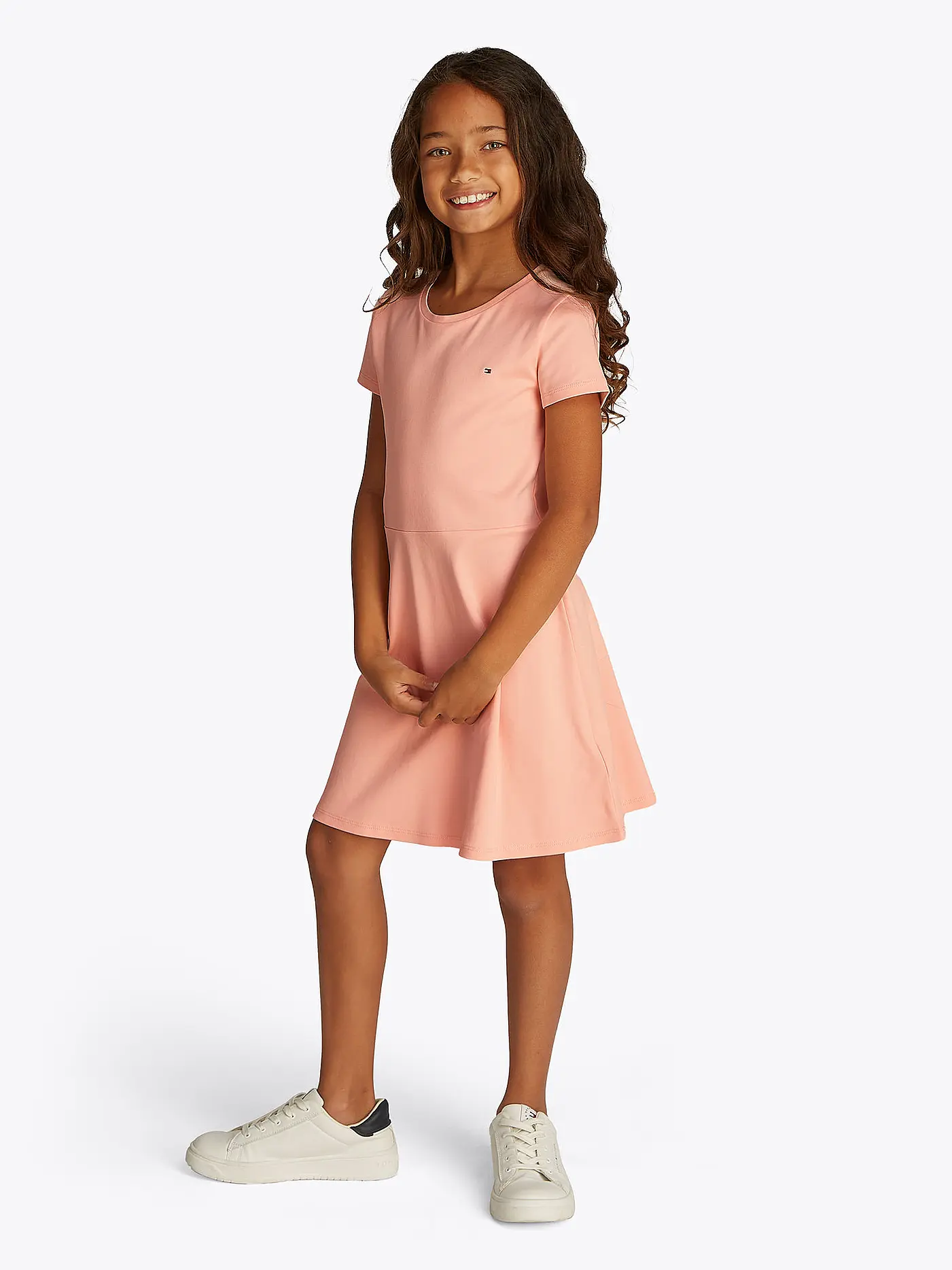 TOMMY HILFIGER | Mädchen Kleid  | koralle