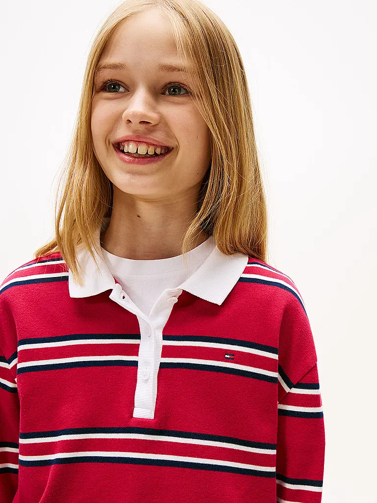 TOMMY HILFIGER | Mädchen Poloshirt  | rot