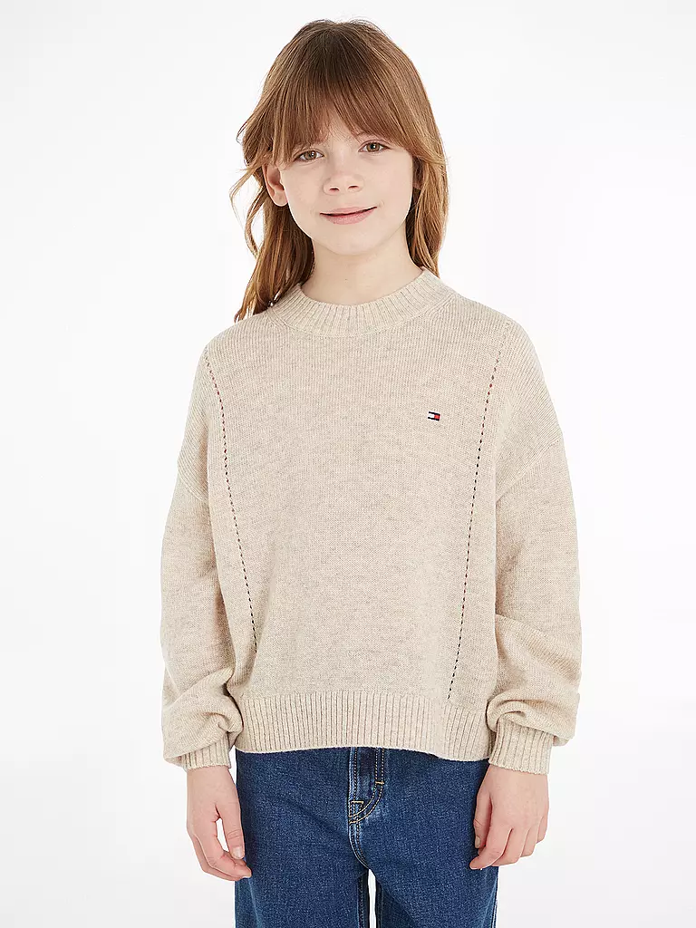 TOMMY HILFIGER | Mädchen Pullover | beige