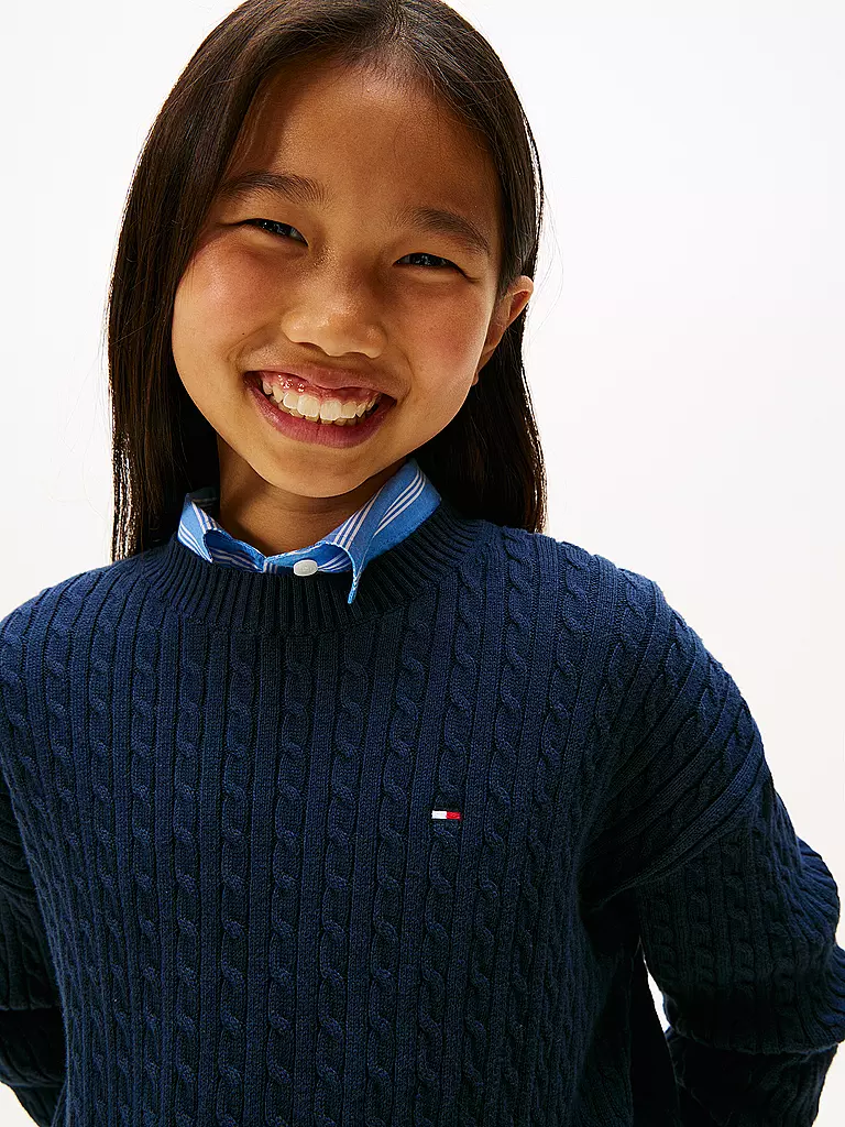 TOMMY HILFIGER | Mädchen Pullover | dunkelblau