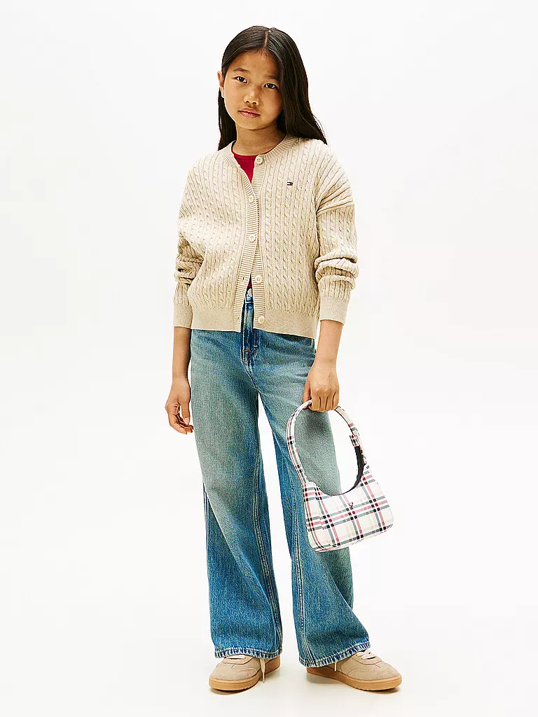 TOMMY HILFIGER | Mädchen Strickjacke  | beige