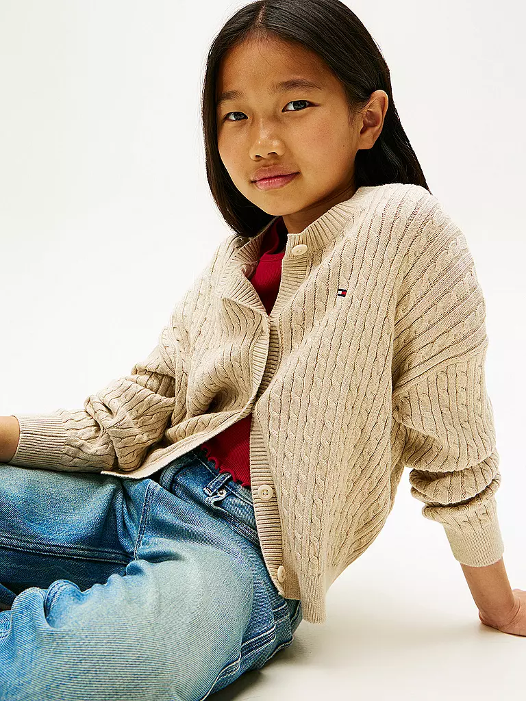 TOMMY HILFIGER | Mädchen Strickjacke | rot