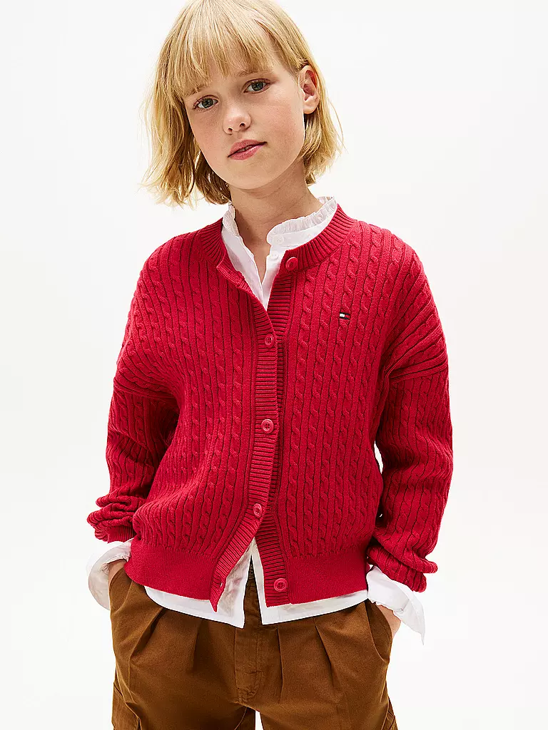 TOMMY HILFIGER | Mädchen Strickjacke | beige
