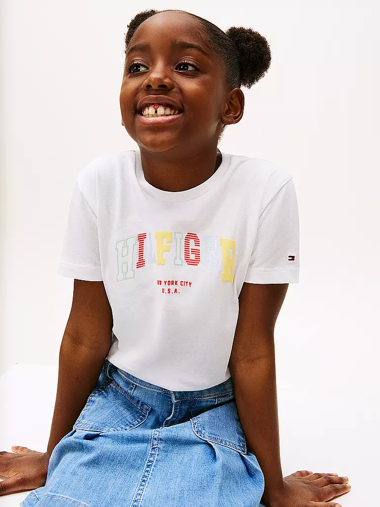 TOMMY HILFIGER | Mädchen T-Shirt  | weiss
