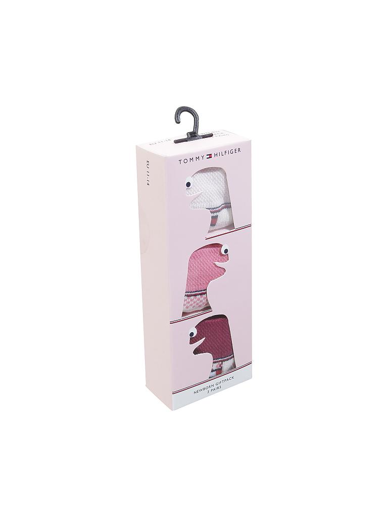 TOMMY HILFIGER | Mädchen-Socken 3-er Pkg. (Newborn) | rosa