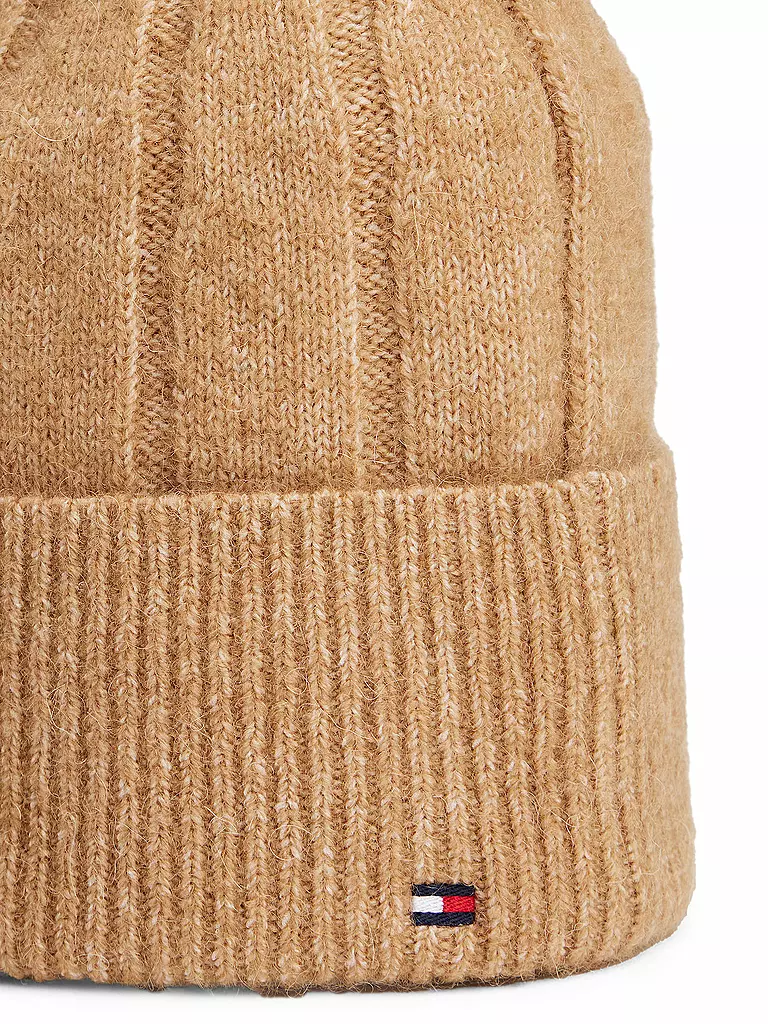 TOMMY HILFIGER | Mütze - Haube  | hellbraun