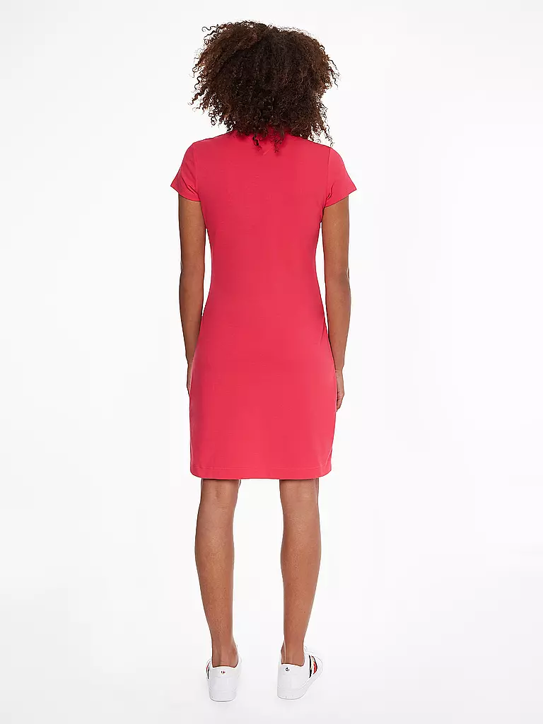 TOMMY HILFIGER | Polokleid Slim Fit | pink