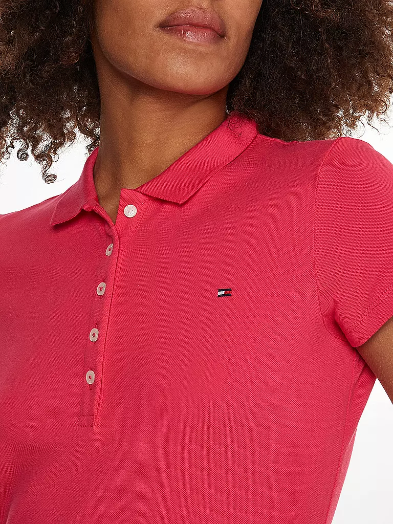 TOMMY HILFIGER | Polokleid Slim Fit | pink