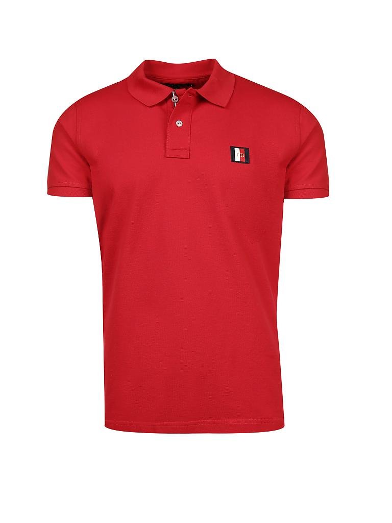 TOMMY HILFIGER | Poloshirt Regular Fit "Icon Badge" | rot