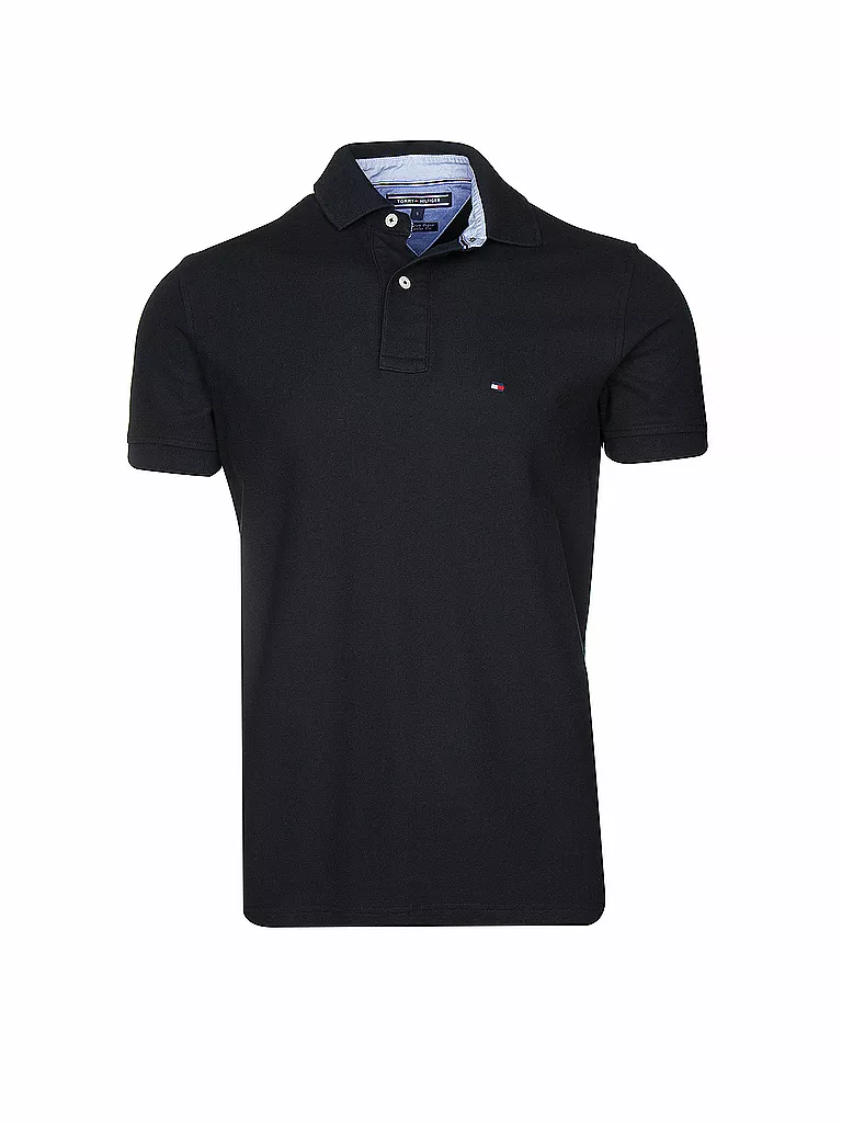 TOMMY HILFIGER | Poloshirt Regular Fit | schwarz