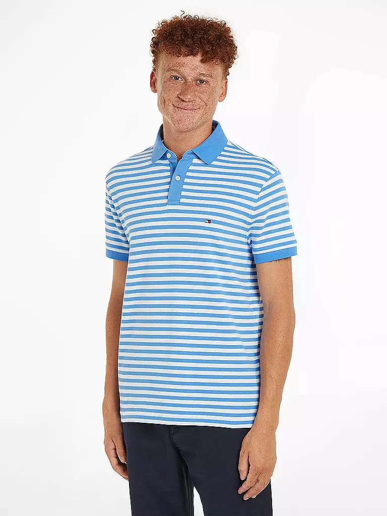 TOMMY HILFIGER | Poloshirt Regular Fit | hellblau