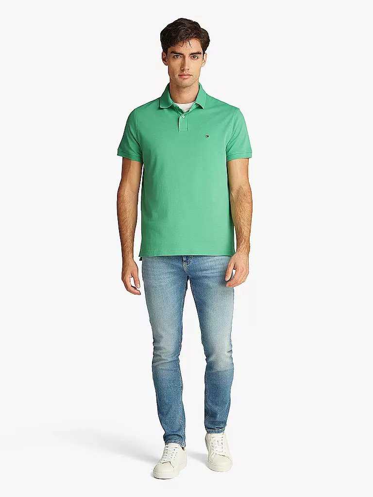 TOMMY HILFIGER | Poloshirt Regular Fit | grün