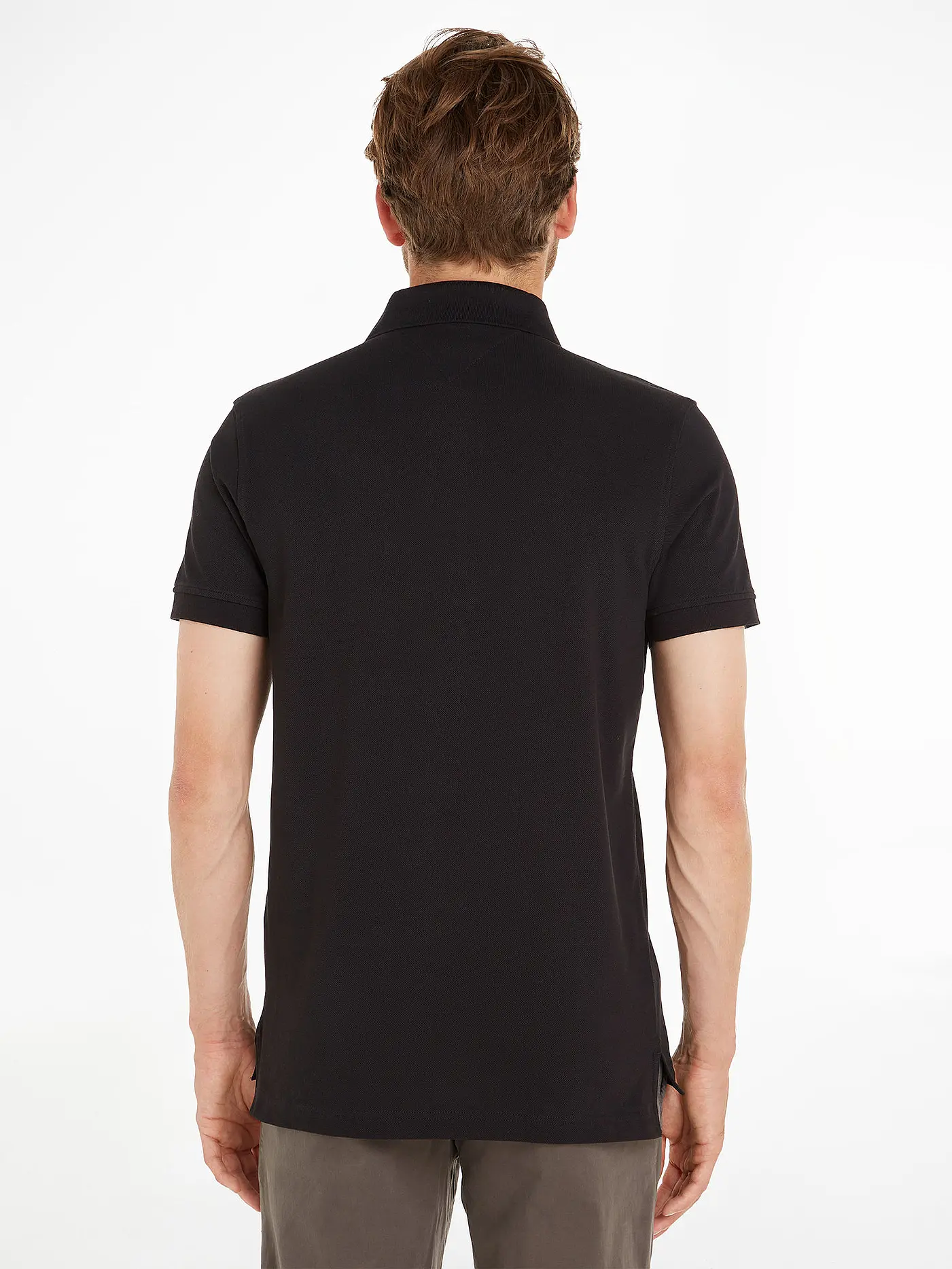 TOMMY HILFIGER | Poloshirt Regular Fit | schwarz