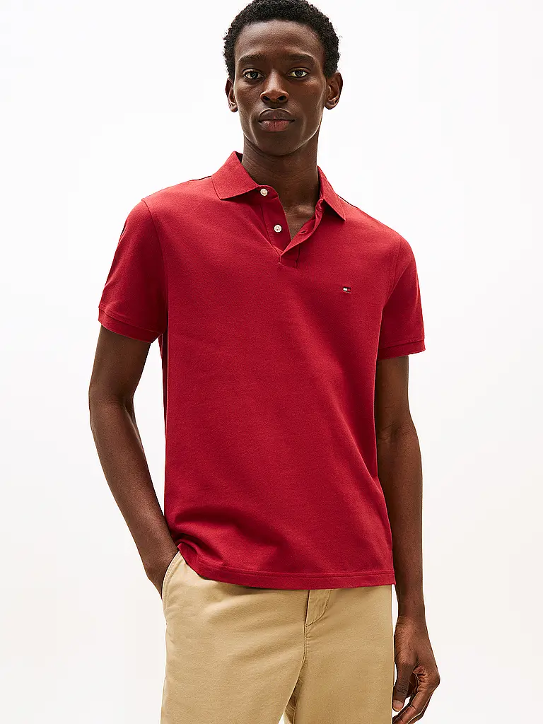 TOMMY HILFIGER | Poloshirt Regular Fit | Dunkelrot