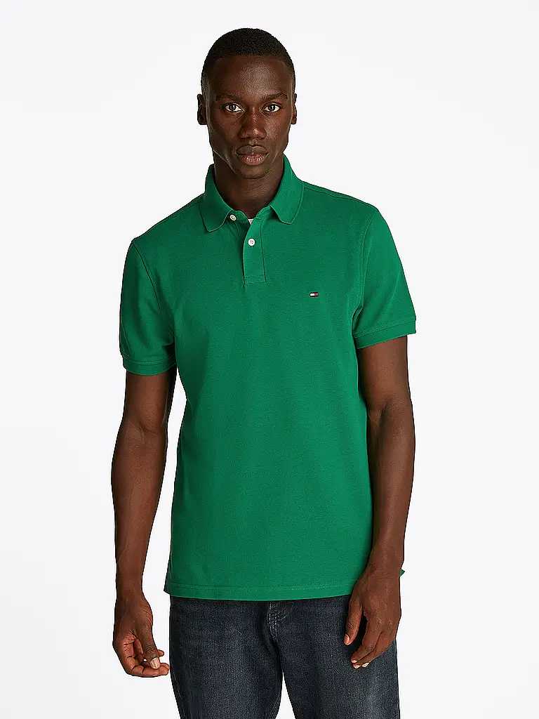 TOMMY HILFIGER | Poloshirt Regular Fit | Grün