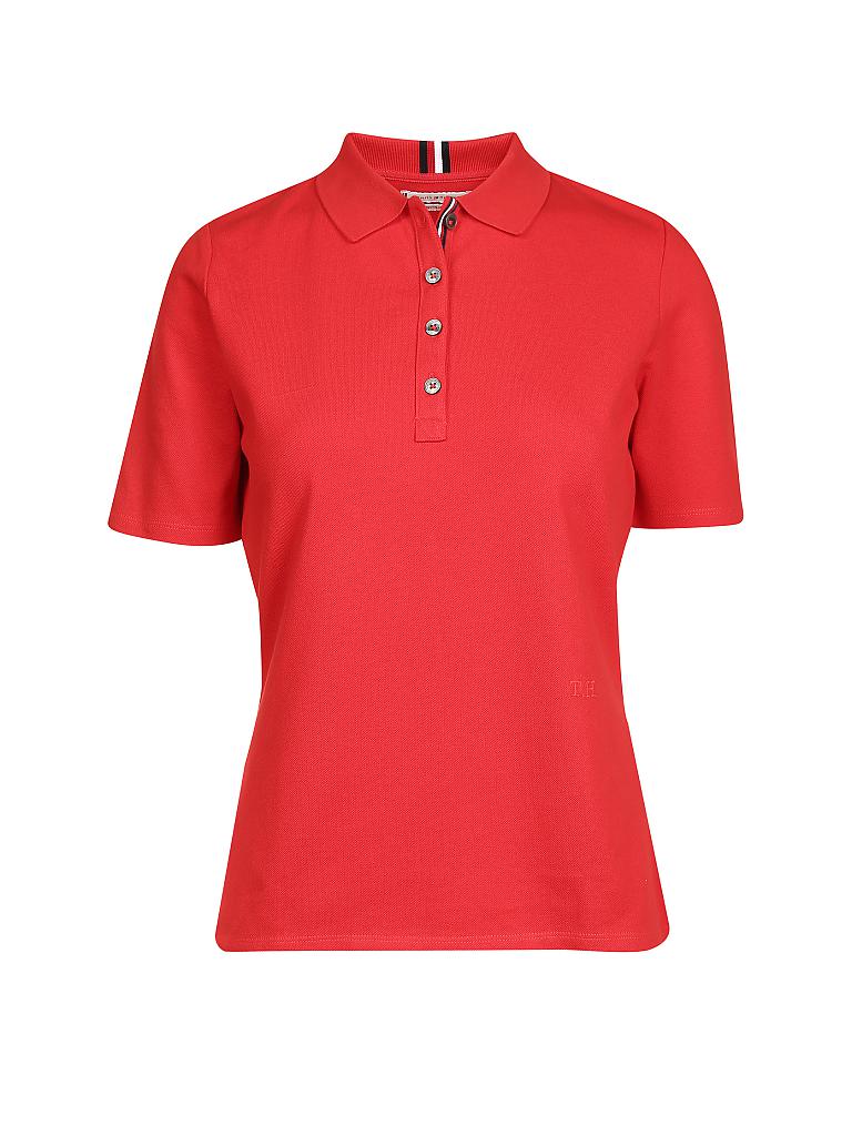 TOMMY HILFIGER | Poloshirt Regular-Fit "Essential" | rot