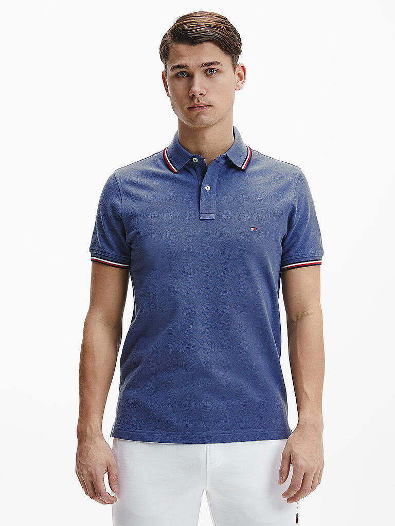 TOMMY HILFIGER | Poloshirt Slim Fit  | blau