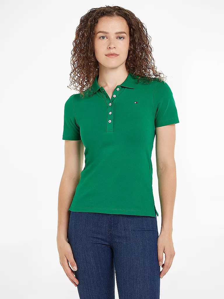 TOMMY HILFIGER | Poloshirt Slim Fit | grün