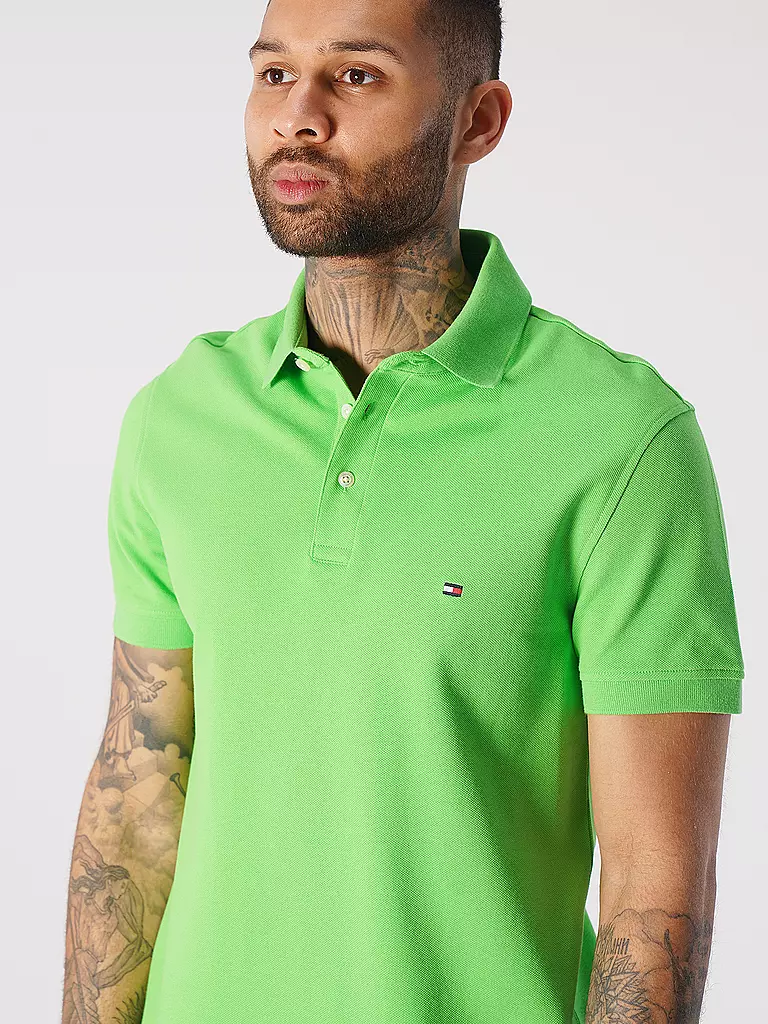 TOMMY HILFIGER | Poloshirt Slim Fit | grün