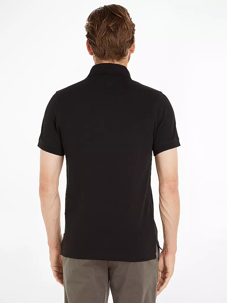 TOMMY HILFIGER | Poloshirt Slim Fit | schwarz