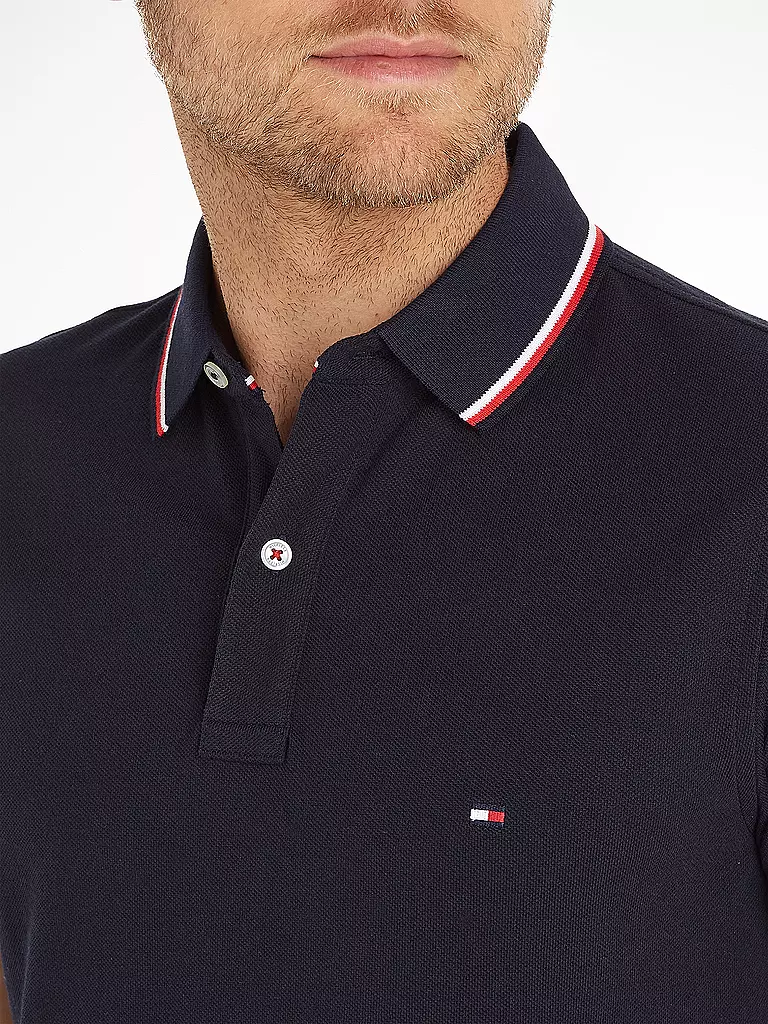 TOMMY HILFIGER | Poloshirt Slim Fit | schwarz