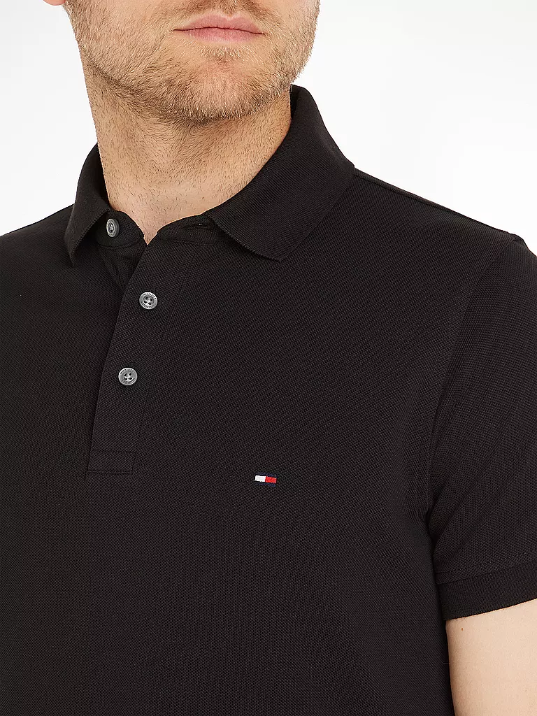 TOMMY HILFIGER | Poloshirt Slim Fit | schwarz