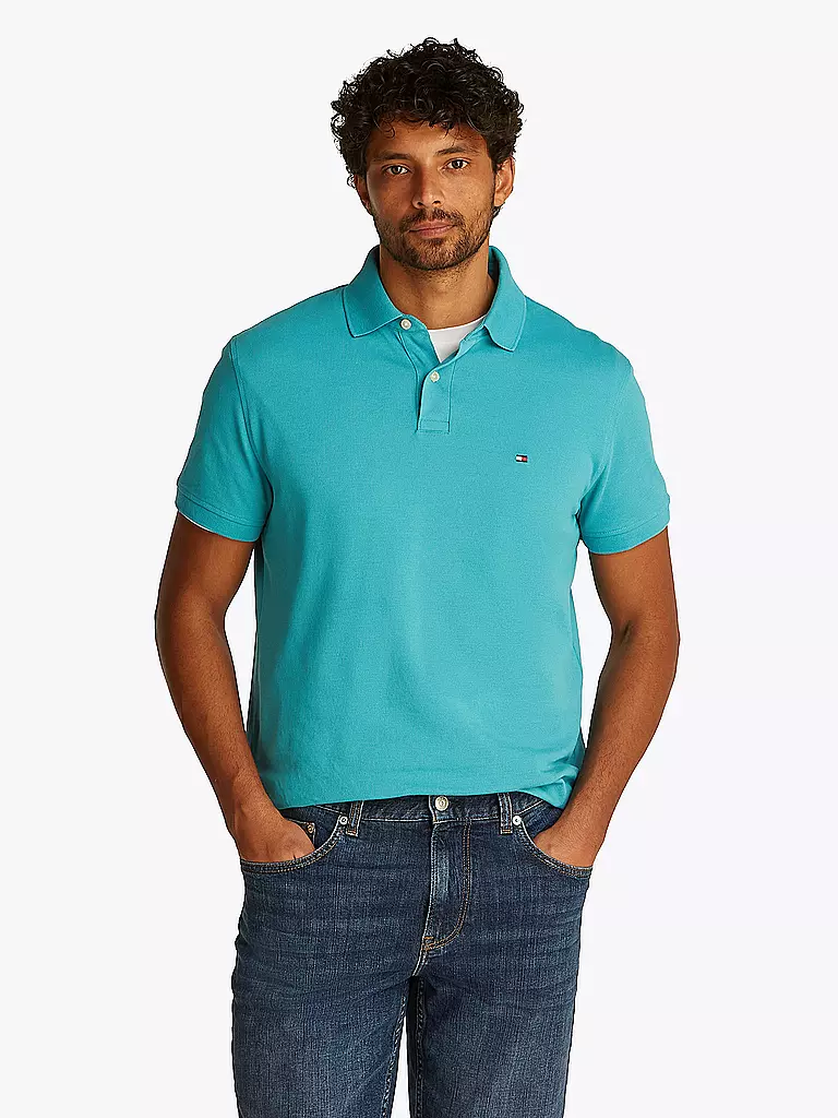 TOMMY HILFIGER | Poloshirt Slim Fit | grün