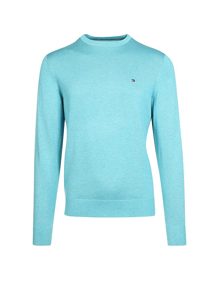 TOMMY HILFIGER | Pullover "Cotton/Silk" | türkis