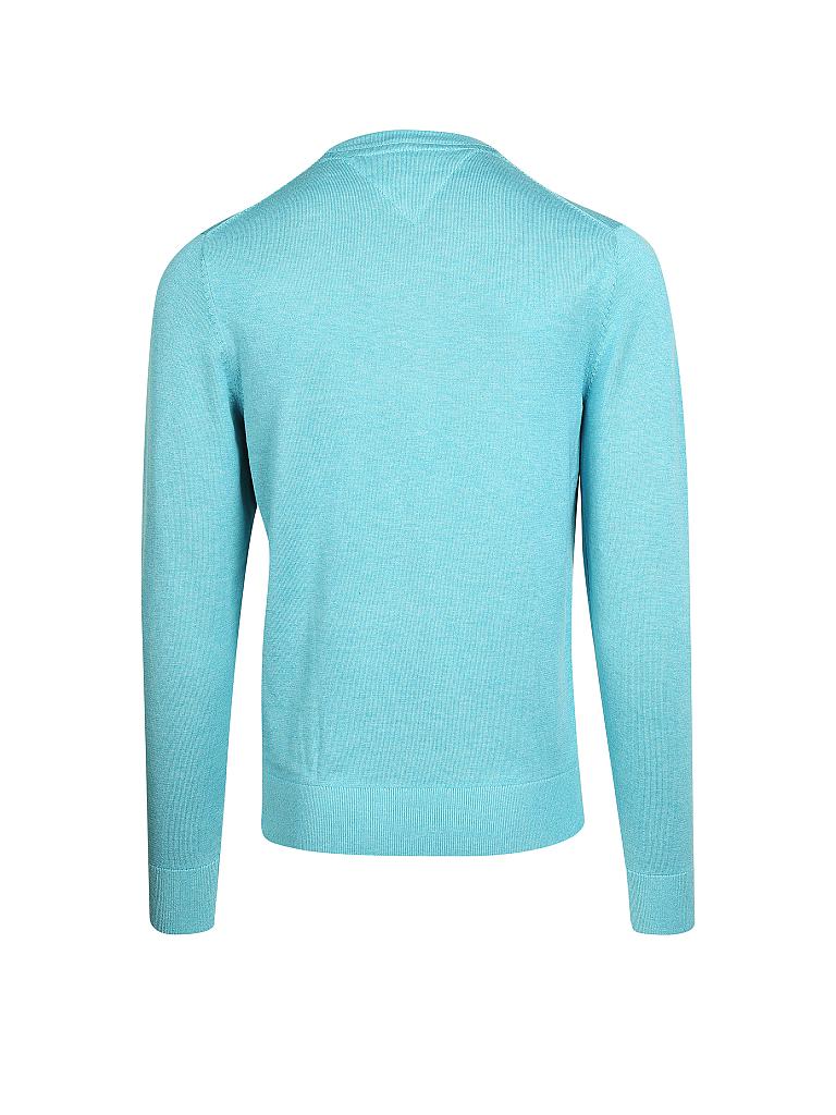 TOMMY HILFIGER | Pullover "Cotton/Silk" | türkis