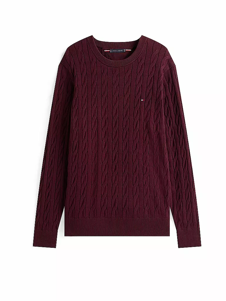 TOMMY HILFIGER | Pullover  | dunkelrot