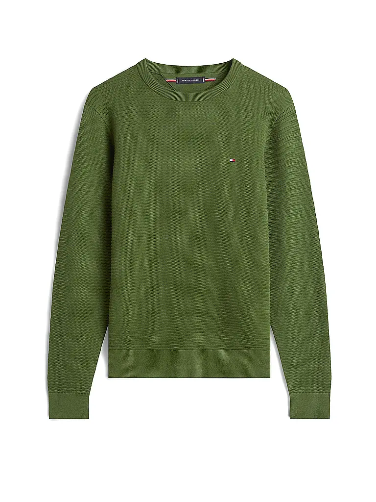 TOMMY HILFIGER | Pullover  | Dunkelgrün