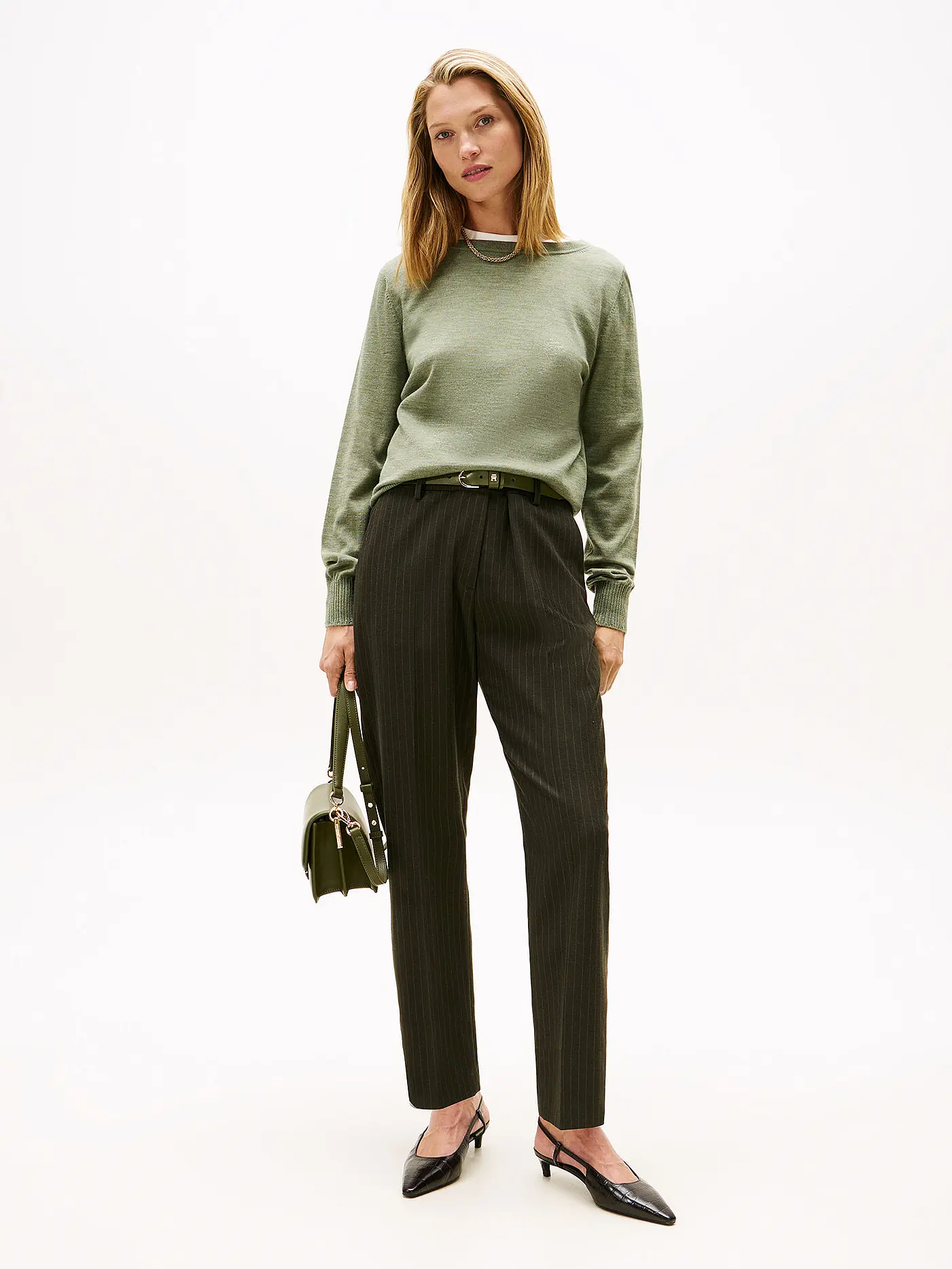 TOMMY HILFIGER | Pullover  | olive