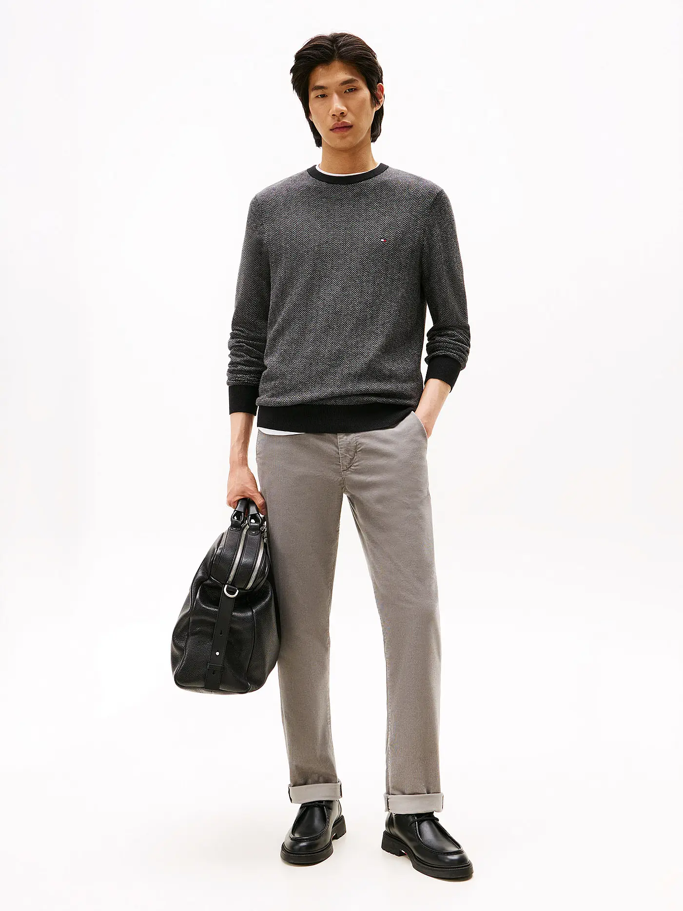 TOMMY HILFIGER | Pullover  | grau