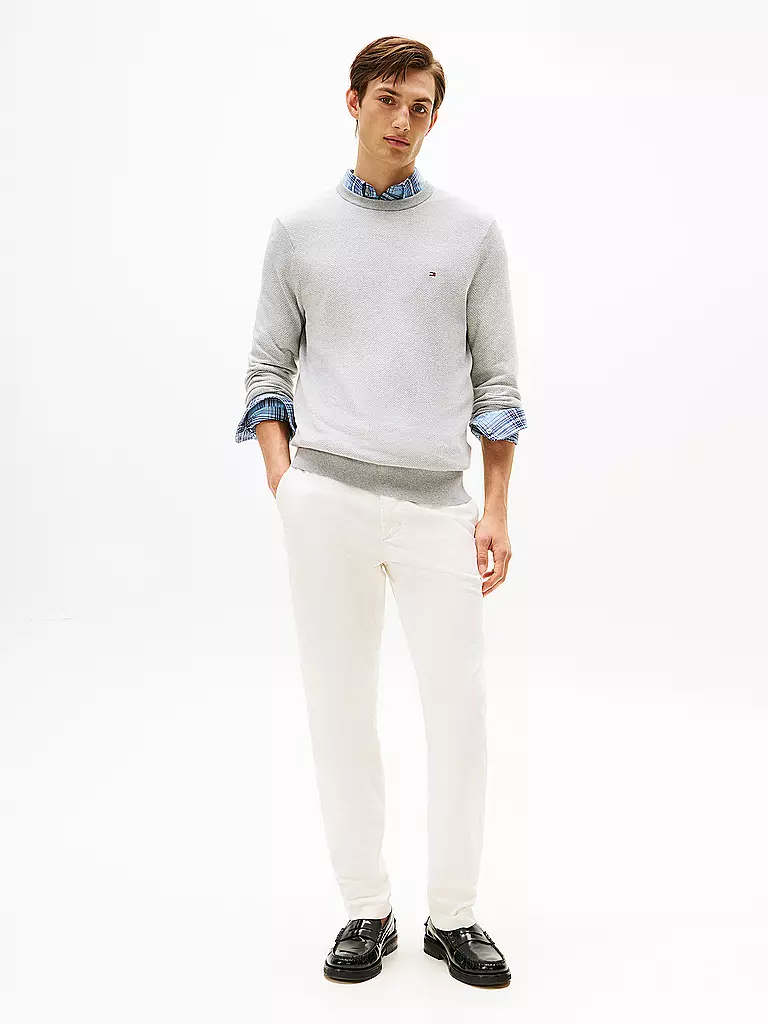 TOMMY HILFIGER | Pullover  | hellgrau