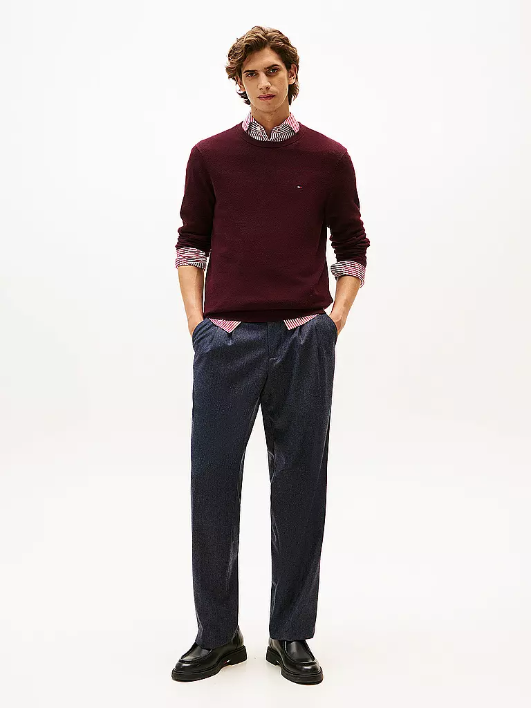 TOMMY HILFIGER | Pullover  | dunkelrot