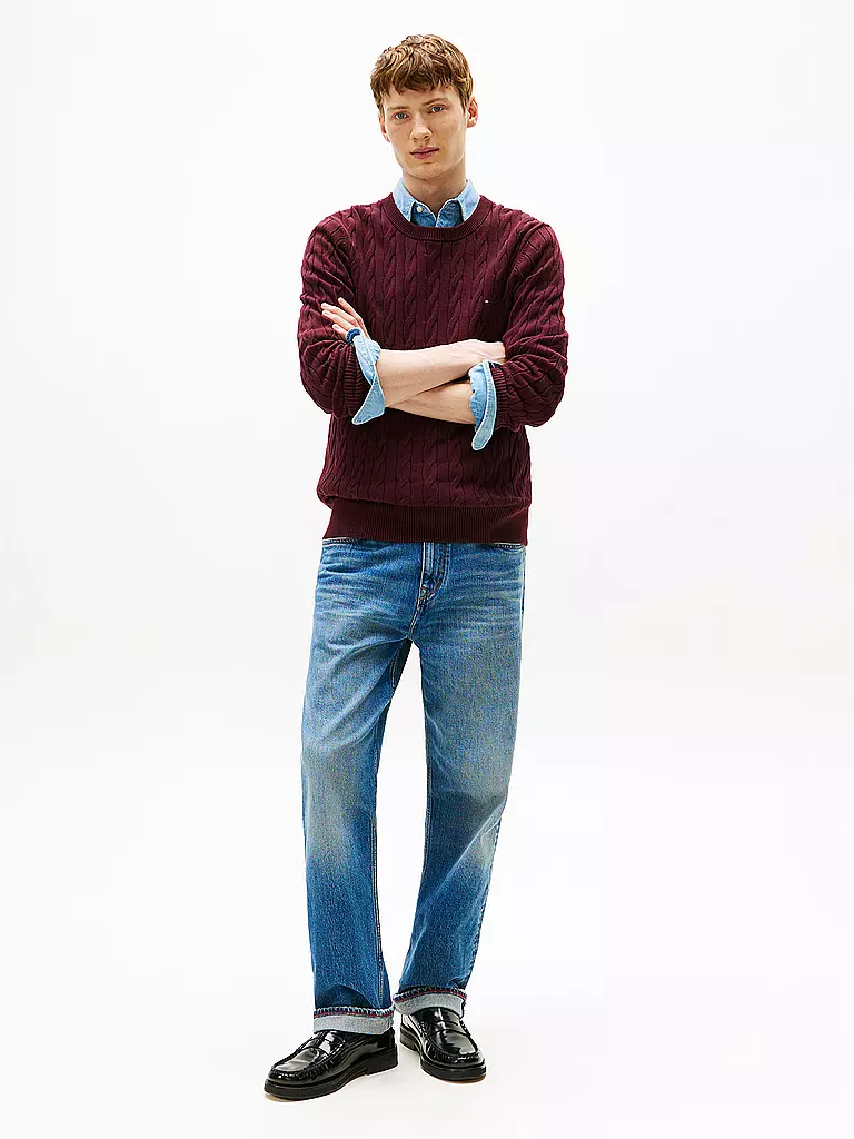 TOMMY HILFIGER | Pullover  | dunkelrot