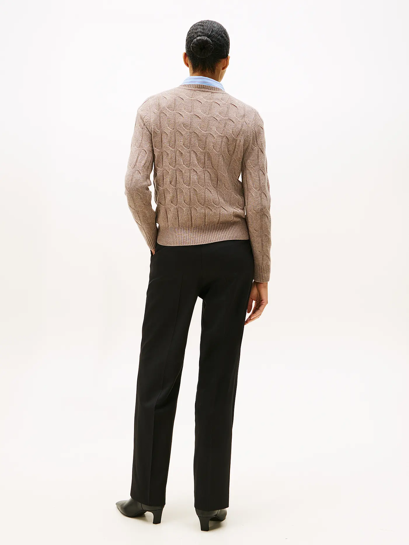 TOMMY HILFIGER | Pullover  | hellgrau