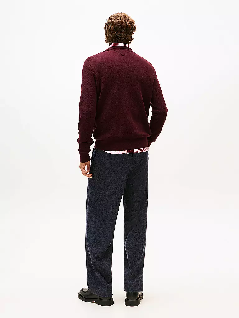 TOMMY HILFIGER | Pullover  | dunkelrot