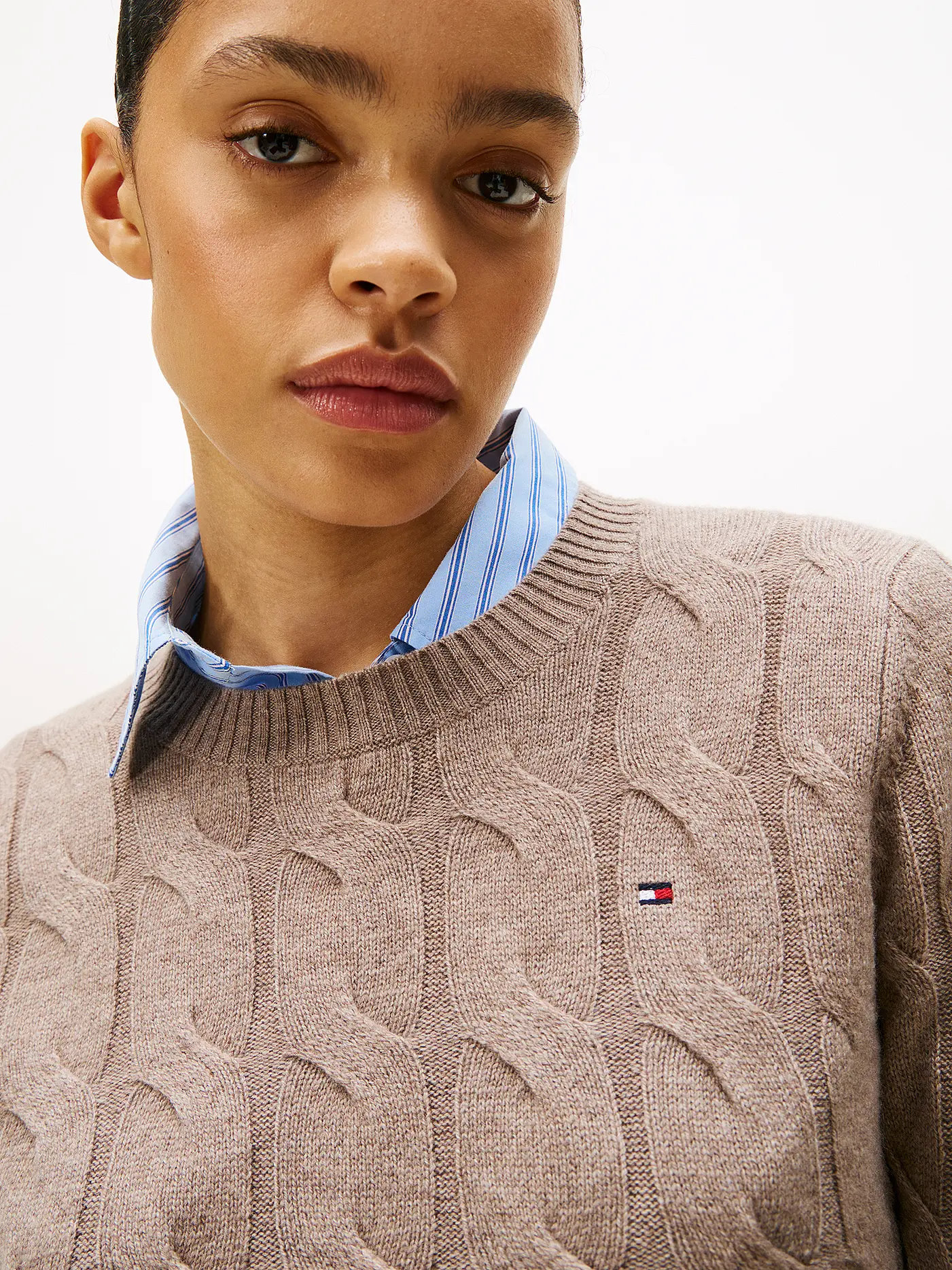 TOMMY HILFIGER | Pullover  | hellgrau
