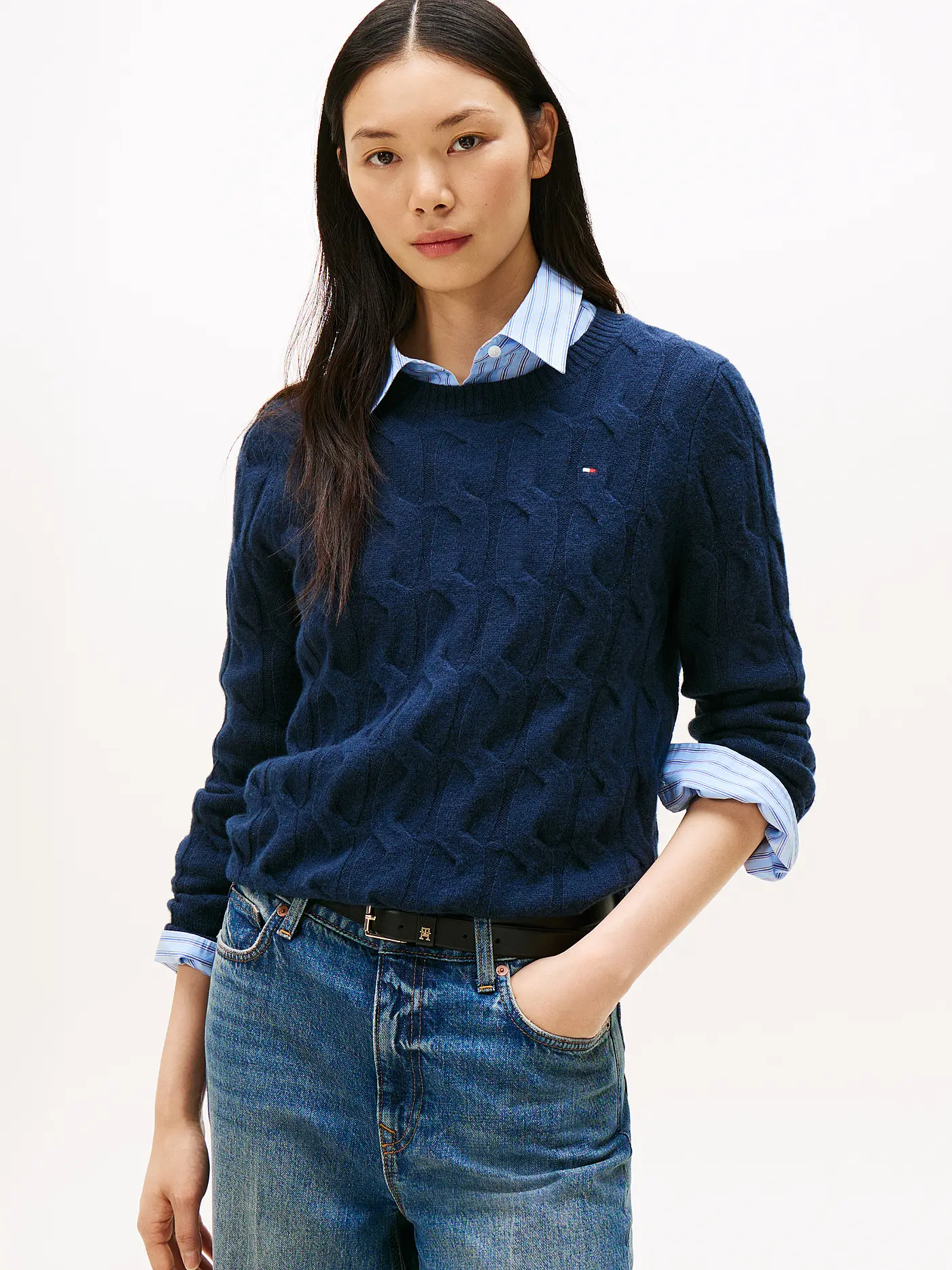 TOMMY HILFIGER | Pullover  | dunkelblau