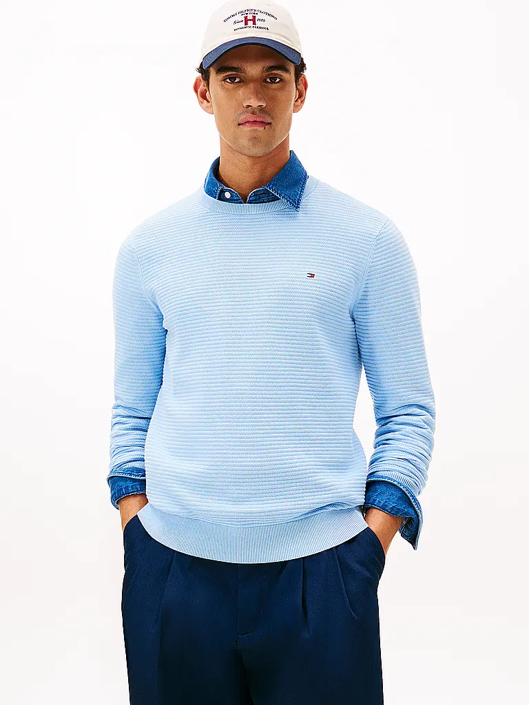 TOMMY HILFIGER | Pullover  | Hellblau