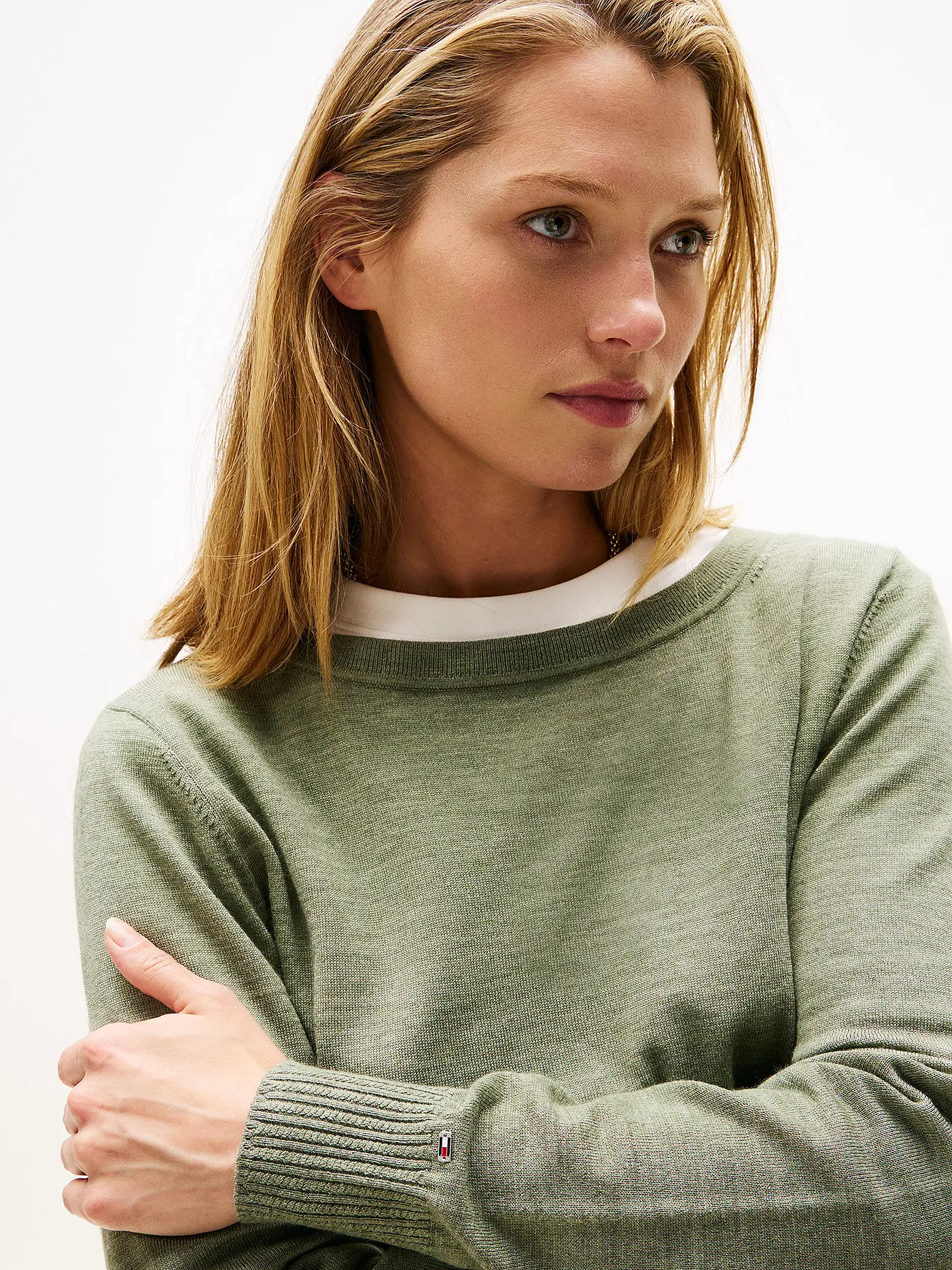TOMMY HILFIGER | Pullover  | olive