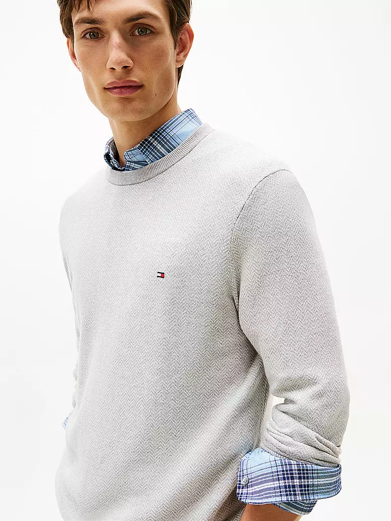 TOMMY HILFIGER | Pullover  | hellgrau