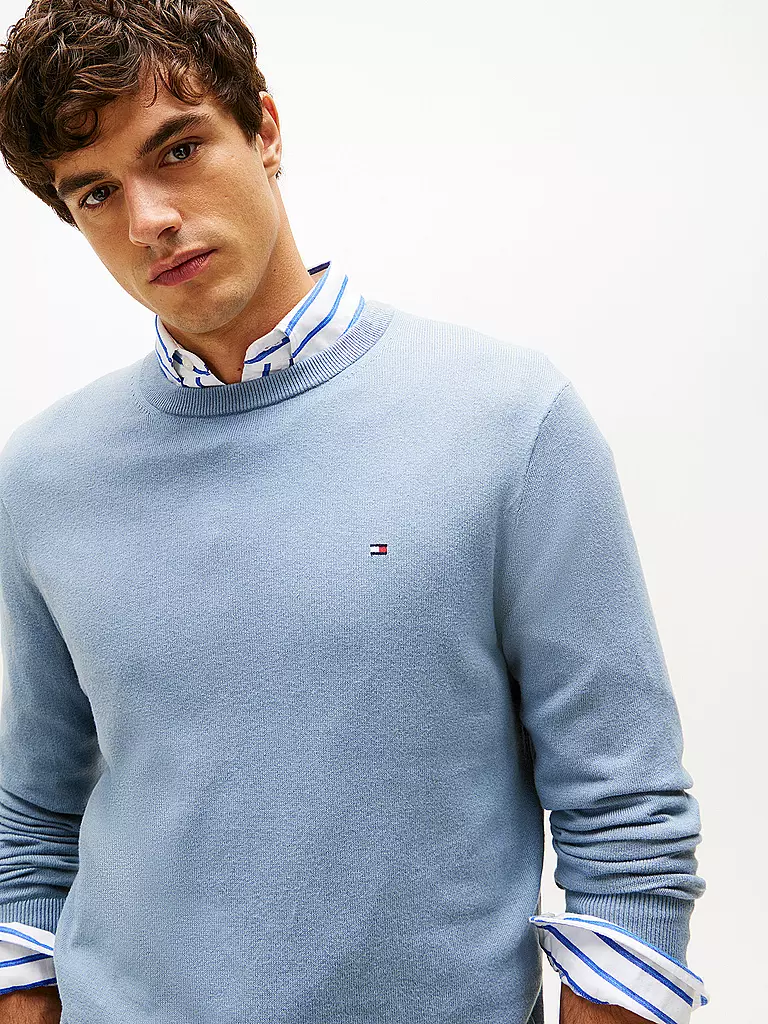 TOMMY HILFIGER | Pullover  | hellblau