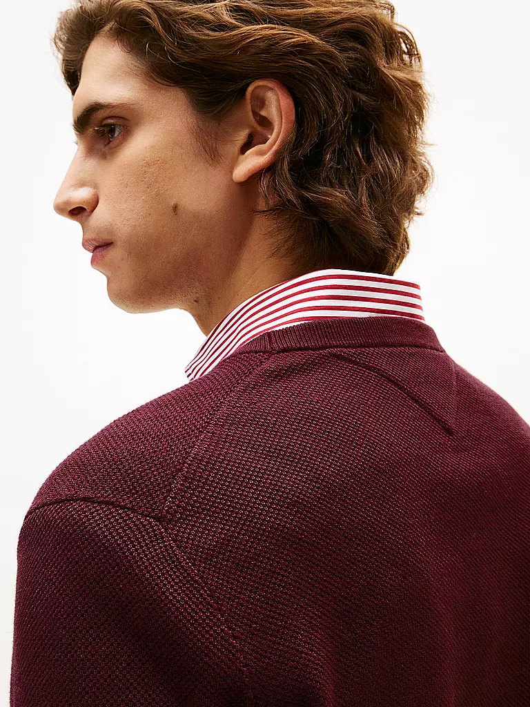 TOMMY HILFIGER | Pullover  | dunkelrot