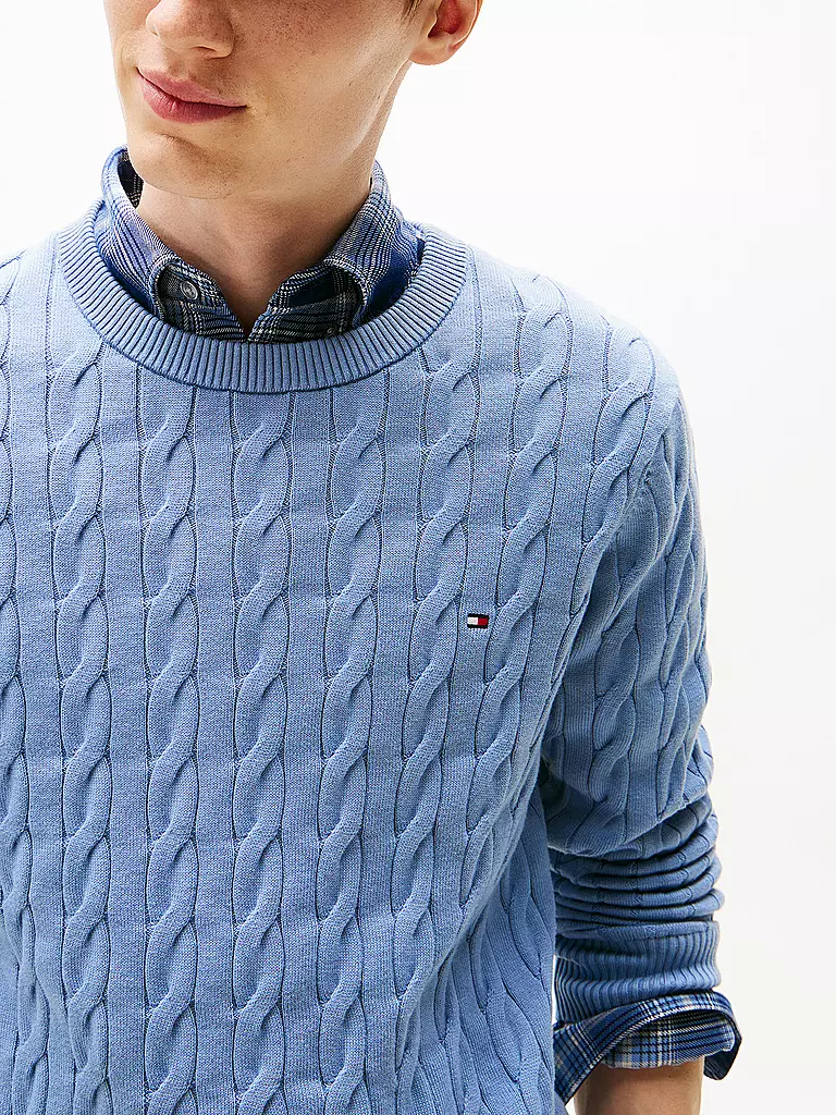 TOMMY HILFIGER | Pullover  | hellblau