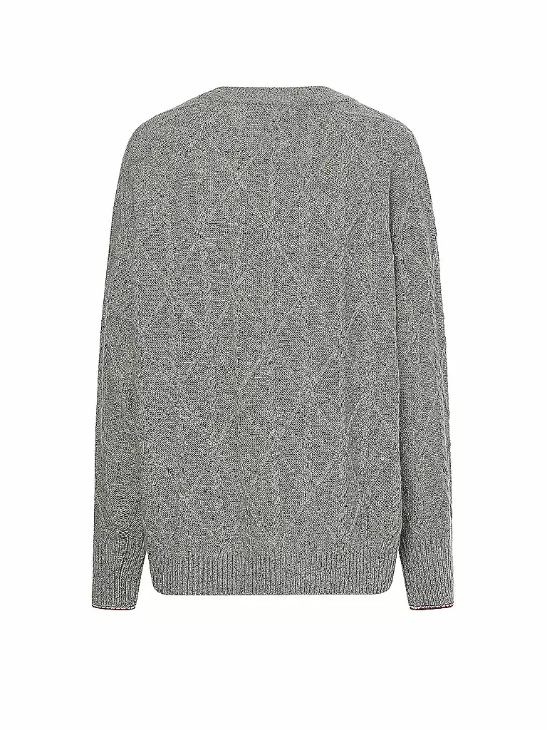 TOMMY HILFIGER | Pullover Donegal | grau