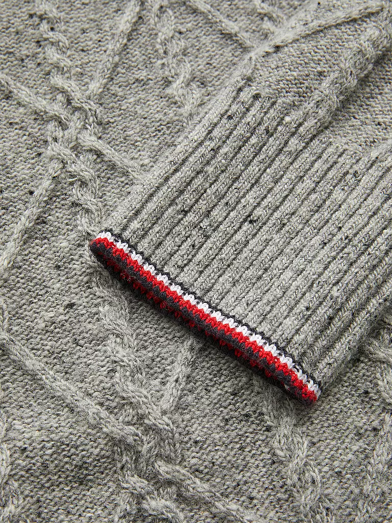 TOMMY HILFIGER | Pullover Donegal | grau