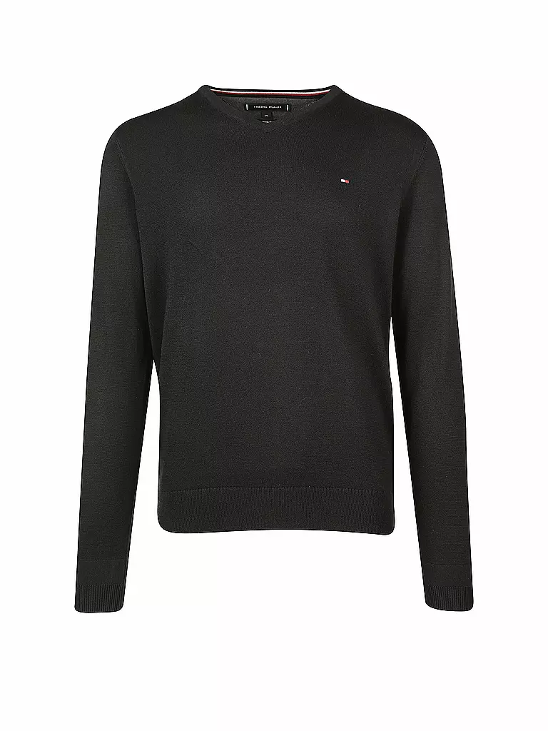 TOMMY HILFIGER | Pullover Regular Fit  | schwarz