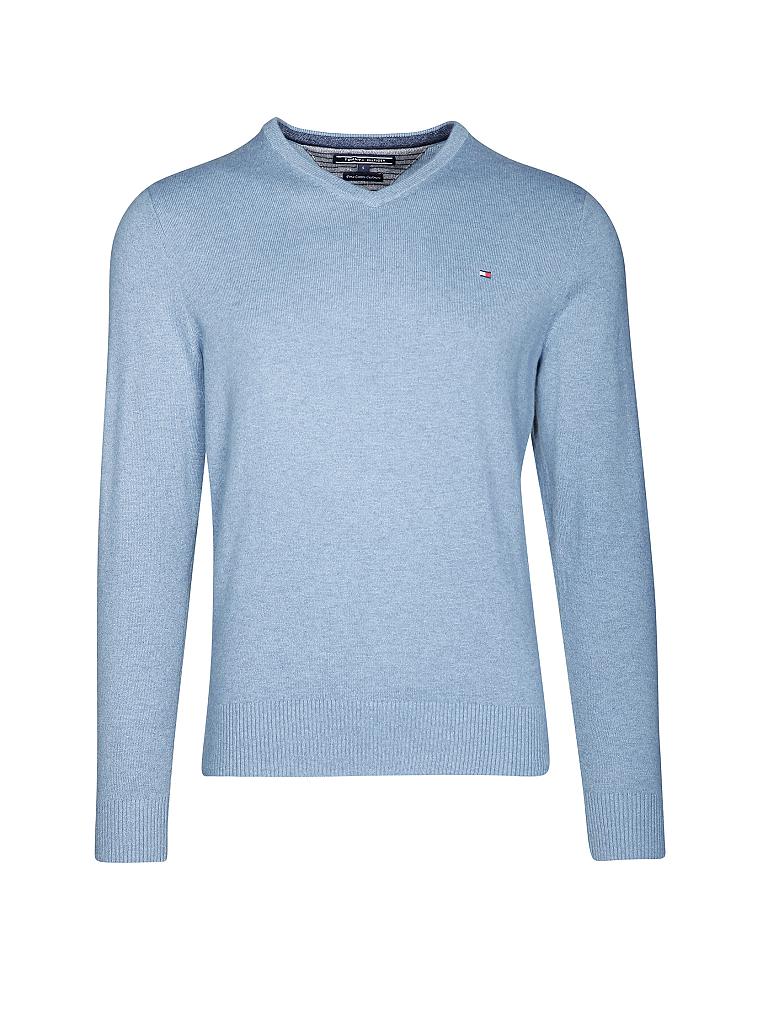 TOMMY HILFIGER | Pullover Regular-Fit "Cotton/Cashmere" | blau